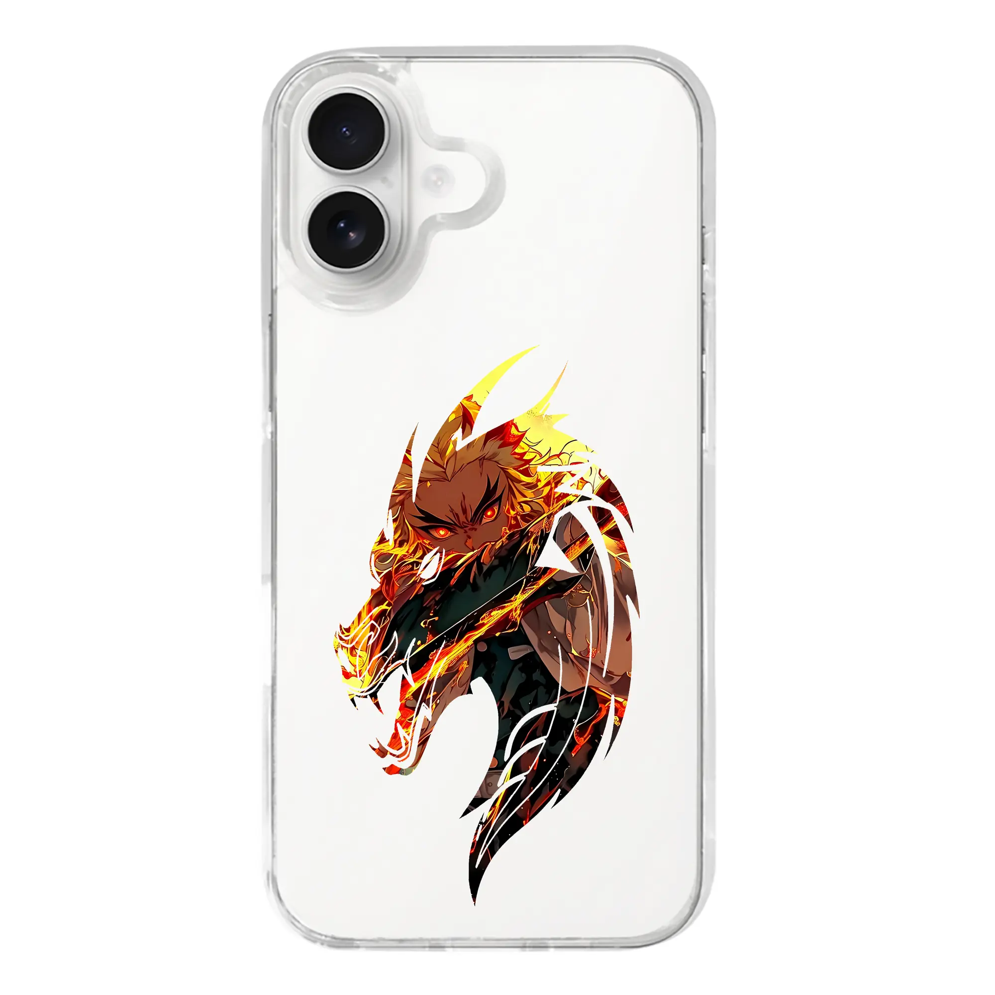 鬼滅の刃 グッズ,煉獄 杏寿郎 - iPhone 17シリーズ 透明スマホケース – 薄型・耐衝撃・精密フィット保護カバー